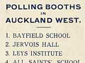 Polling-booth ticket, 1919