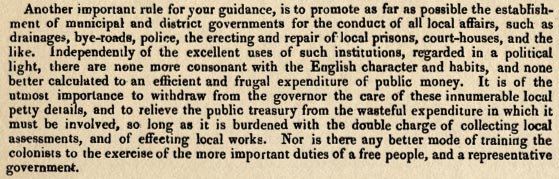Instructions on forming local governments, 1840