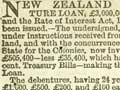 New Zealand government debentures for sale, 1867 
