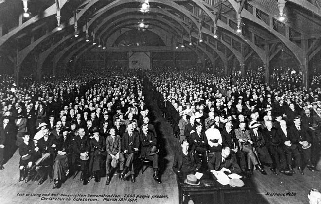 Conferencia anti conscripción, 1917.