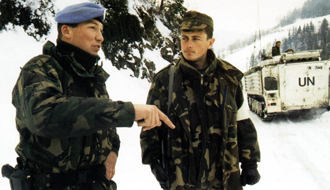 Peacekeeping in former Yugoslavia: checkpoint duty