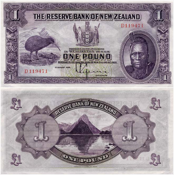 First series of banknotes: £1