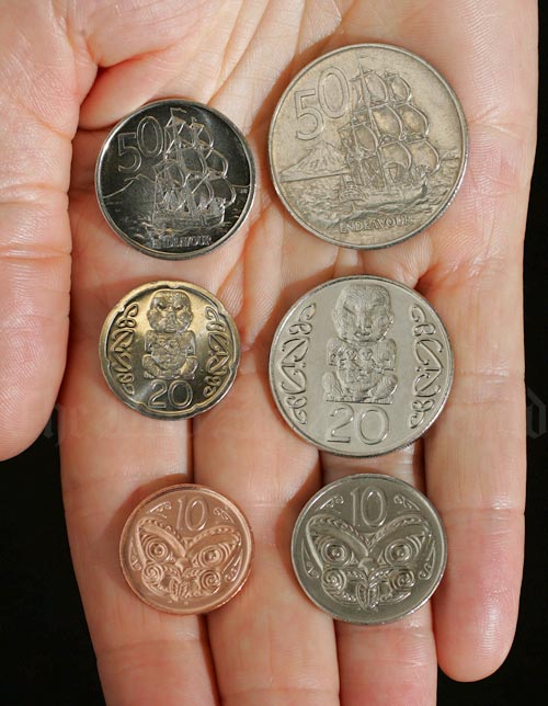 Old and new coins