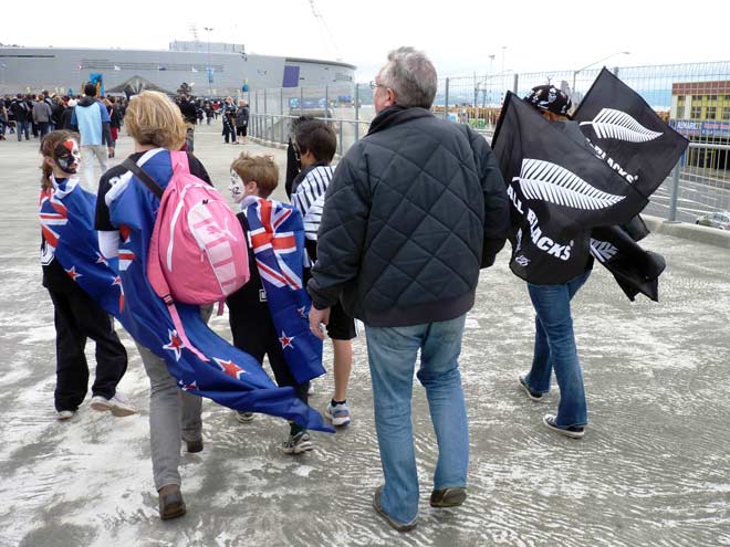 Flags during the Rugby World Cup 2011