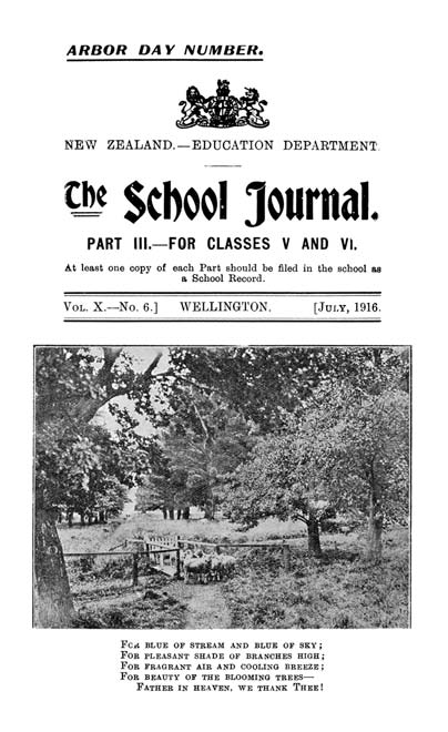 School Journal: cover, 1916
