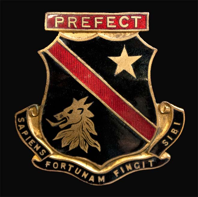 A prefect's badge