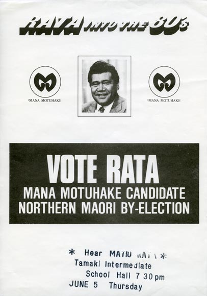 Mana Motuhake campaign flyer, 1980