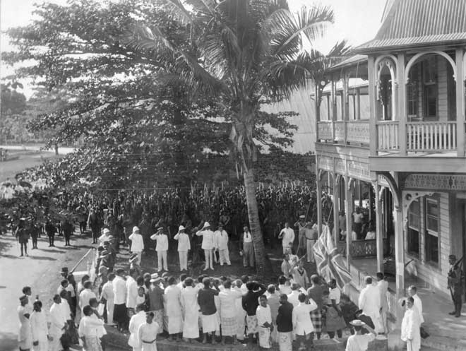 Union Jack in Apia, 1914