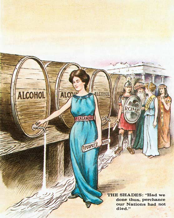 Zealandia saves the nation from alcohol, 1905