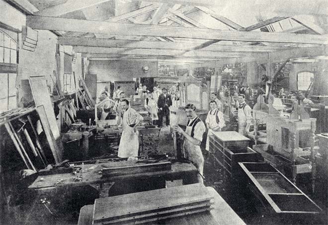 Ballantynes' furniture factory