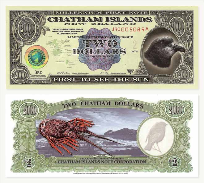 Chatham Islands banknotes