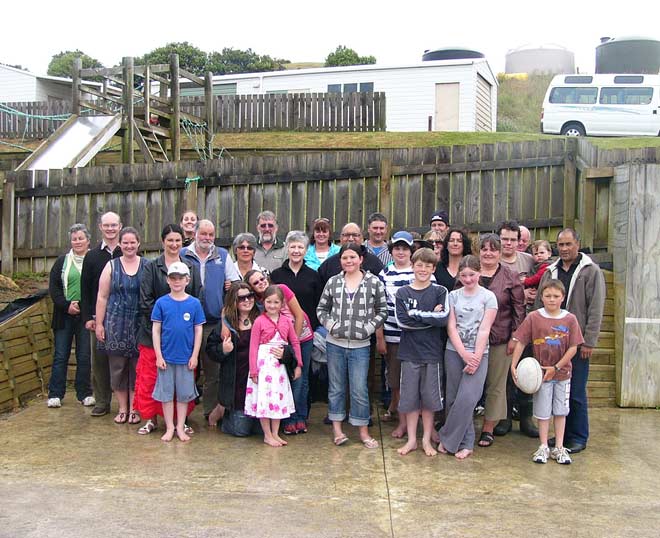 Pitt Island community at Pitt Island School