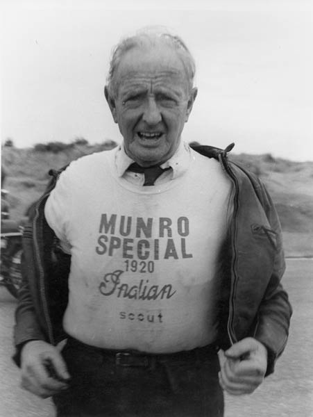 Burt Munro promotes his 'Special'