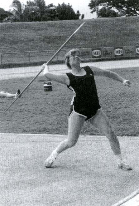 Colleena Blair at the Oceania Veterans Games, 1982