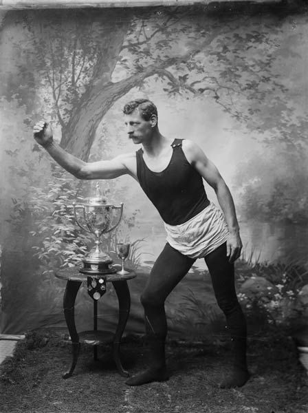 Wrestler Robert Scott, early 1900s