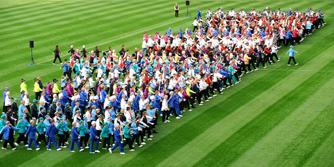 Modern marching: leisure marchers