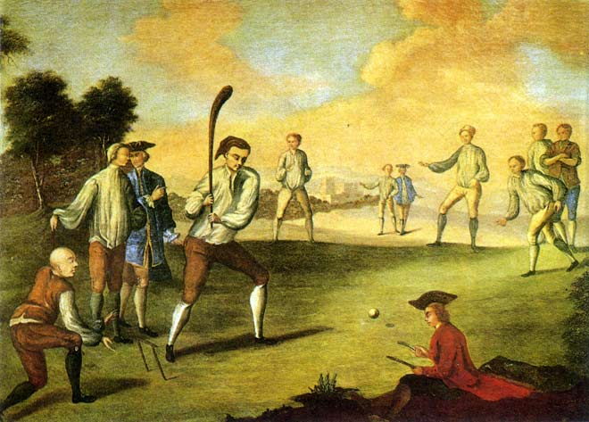 Cricket on the Artillery Ground, Finsbury, 1743