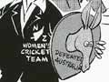 Cartoon of winning New Zealand women's team