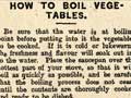 Boiling vegetables, 1902 style