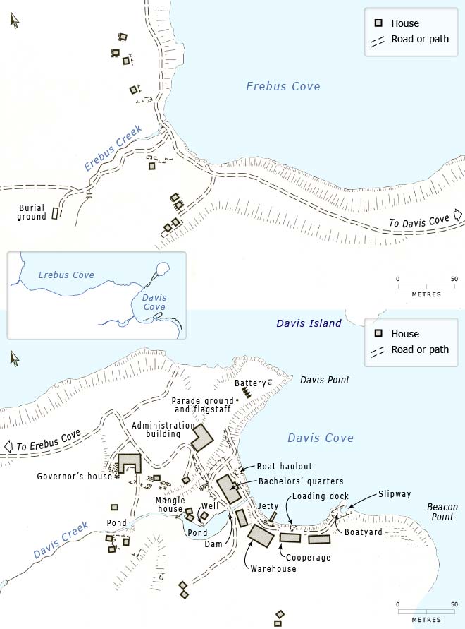 Maps of Enderby settlement