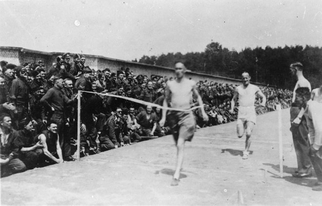 Athletics at Stalag VIIIB, Lamsdorf, Germany, 1943