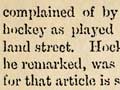 Hockey hooligans, 1881