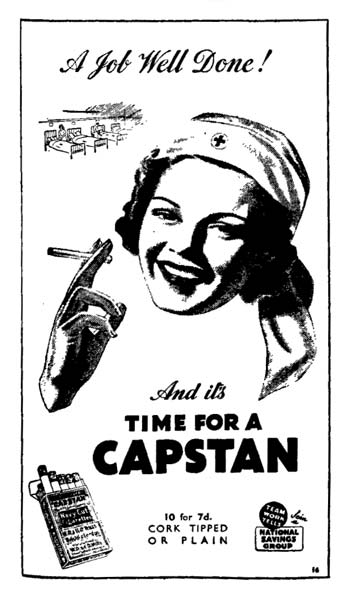 Advertisement for Capstan cigarettes