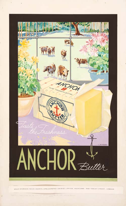 Anchor butter poster, 1936