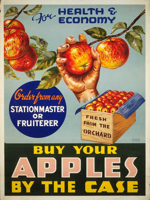 Apples by the case, 1935