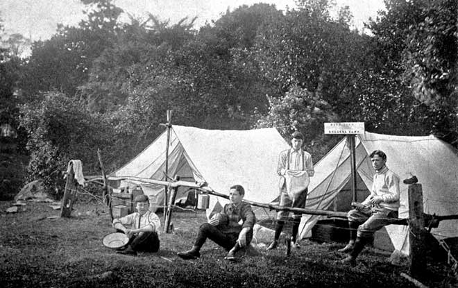 Sunday school camp, Otago, 1909