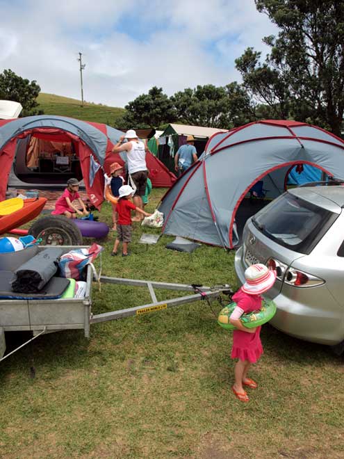 Camping at Port Jackson, Coromandel