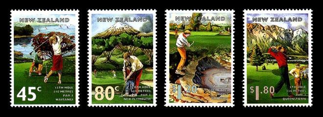Golf course stamps, 1995