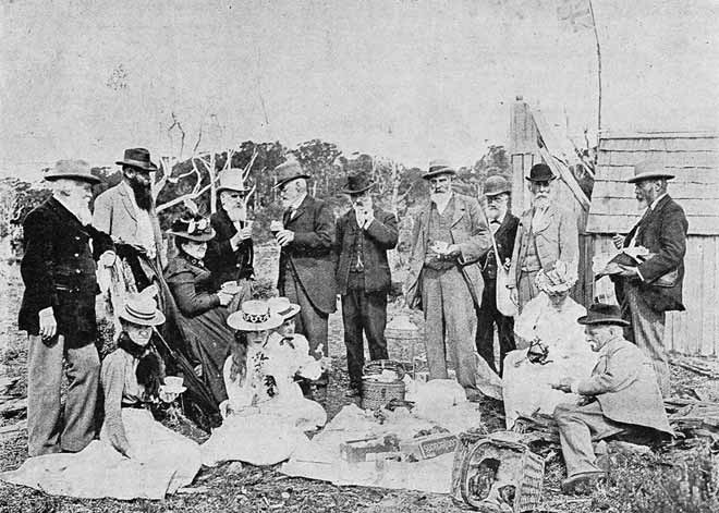 Scenery Conservation Society picnic, Waitākere Ranges, 1900