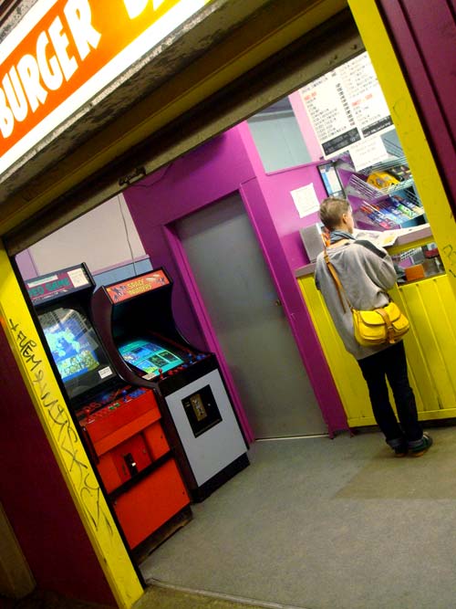 Arcade video games, Rice Bowl Burger Bar, Wellington, 2012