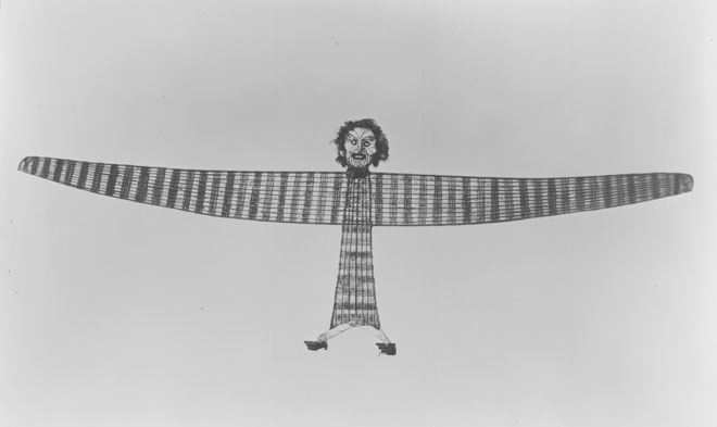 Manu tukutuku (birdman kite), 1890
