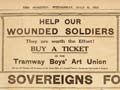 Tramway Boys' Art Union advertisement