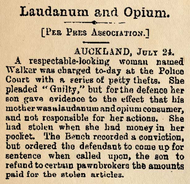 A laudanum and opium user