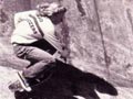 Skating a dam spillway, late 1970s