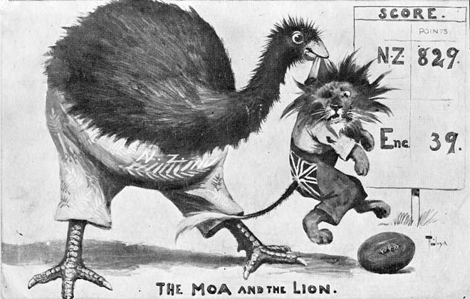 The moa and the lion