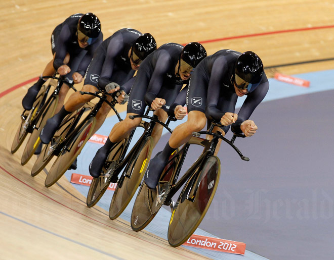 Men's pursuit team at London Olympics, 2012