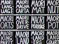 New Zealand language in art