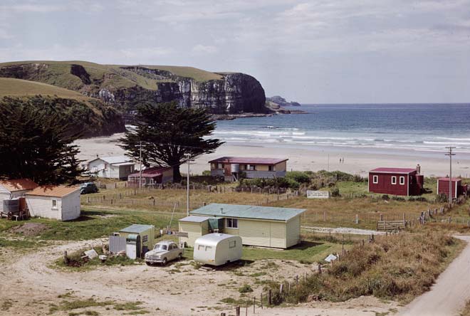 Cribs at Jacks Bay, Otago
