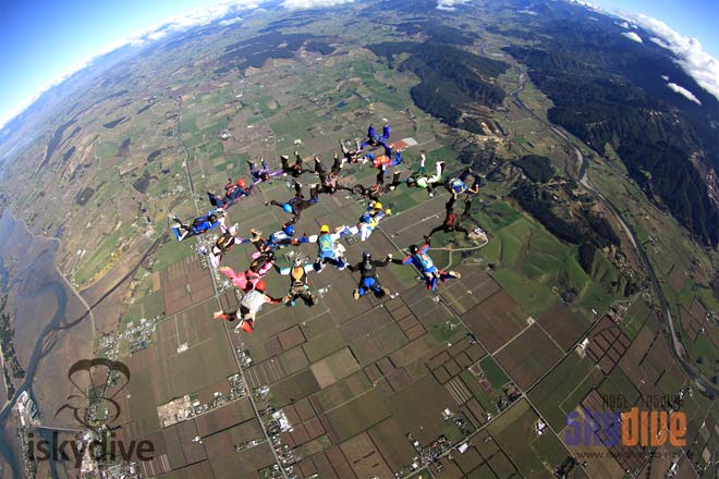 Skydiving record breaker