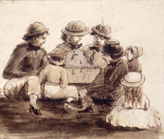 Young immigrant chess players, 1851
