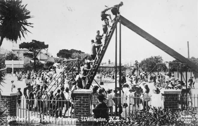 Public playground at Newtown, 1920s