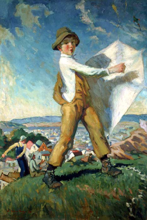 Boy with a kite, 1919