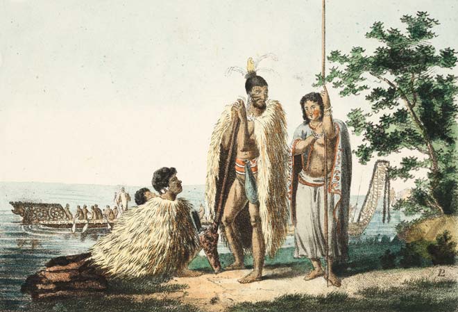 Residents of Dusky Bay, 1770