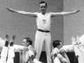 YMCA gymnastics demonstration, about 1925