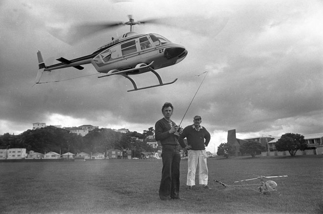 Model helicopter enthusiasts, 1982