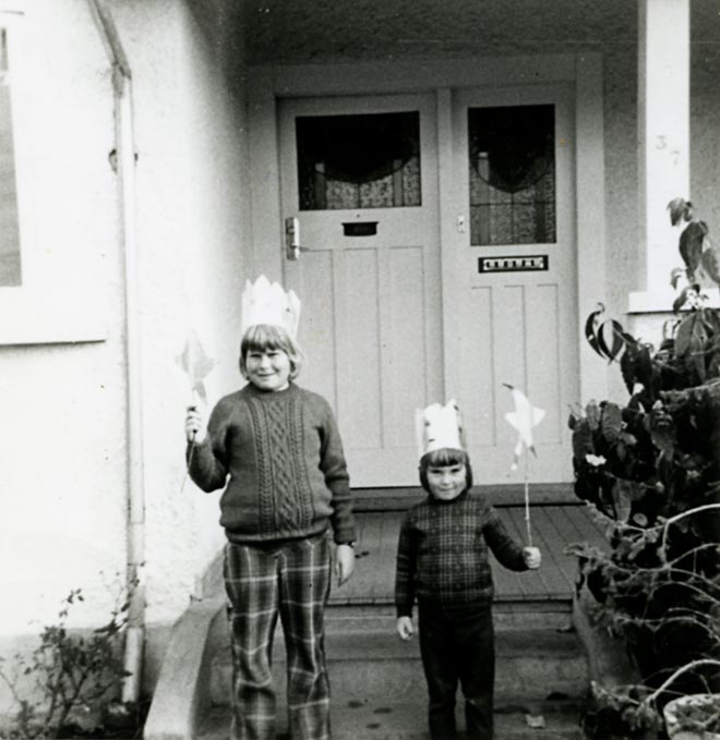 Home-made jumpers, early 1970s